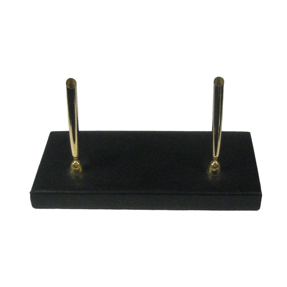 Charles Underwood NO PENS Double Desk Set 10 X 4 Inch British Lamb Black